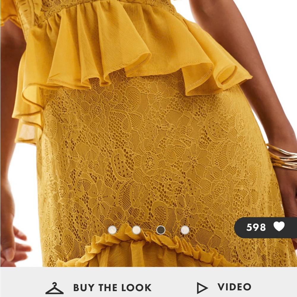 ASOS Mustard Maxi Dress - Picture 3 of 6